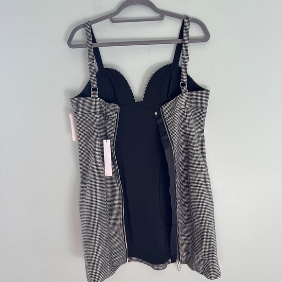 For Love & Lemons Bianca Houndstooth Mini Dress NWT - Picture 5 of 9